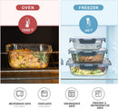 Glass Food Storage Containers with Lids Airtight, Glass Meal Prep Containers…