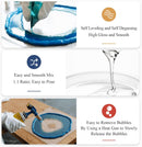 Epoxy Resin, 32OZ Epoxy Resin Crystal Clear, Not-Yellowing No-Bubble, Self Leveling Easy Pour/Mix 1:1 Casting Kit &… — 4