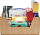MobileVision Bamboo Storage Box with Open Front Stackable Bin Organizer to use in closets, bedrooms, kitchens, home & office, 14 x 11 x 6.5 inches — 7