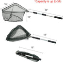RESTCLOUD Fishing Landing Net with Telescoping Pole Handle, Fishing net Freshwater for Kids Men Women, Extend to 40-63 Inches | A: Aluminum Handle, 50" Full — 6
