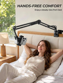 Lamicall Phone Holder for Bed & Desk, 32.5" Flexible Carbon Steel Arm Mount photo 2