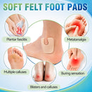 Callus Cushions U Shaped Felt Callus Pads, 72 PCS Thick Self Adhesive Foot Pads for Bottom of Foot, Metatarsal Corn Cushions Help Reduce Friction and Pressure, Brown for Men and Women 4