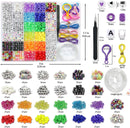 LIS HEGENSA 1300 Pcs DIY Childrens Crafts Beads Friendship Bracelet Kit, with Pony Beads Letter Beads and Bracelet… — 3