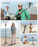 SENSYNE 62" Phone Tripod, Extendable Selfie Stick with Wireless Remote photo 4