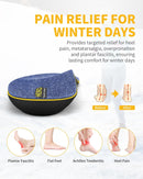 WALKHERO Plantar Fasciitis Insoles - Arch Supports Wool Inserts, Lightweight Breathable Cushioning, Comfort Shock Absorption Inserts for Walking (Blue Mens 4) — 6