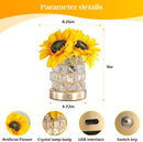 Sunflowers Flower Lamp Cordless Touch Table Lamp Birthday Gifts for Women — 4
