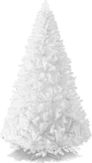 Best Choice Products Artificial Christmas Tree, White 6ft Premium Pine Unlit Holiday Decoration, Full Size Décor Easy Assembly w/Metal Stand — 1