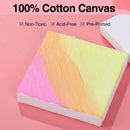 ESRICH Mini Canvases for Painting, Mini Canvas Bulk 100 Pack 2.4x2.4In, 2/5In Profile Small Square Canvases, Blank Canvases are Great for School Projects and Kids Birthday Parties, Home Decor Project. | 2.4x2.4in-100 Packs — 3