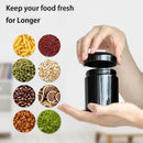 Matoolser Black Glass Storage Container Jar 250ml Half Oz with UV Protection…
