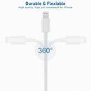 USB C to Lightning Cable 2Pack 10FT Type C Charger Fast Charging Cord Compatible for Apple iPhone 14/14 Pro/14Pro Max/13/13 Pro/12/12 Pro/11/11 Pro/XR/XS/X/8/8 Plus/iPad MFi Certified 5