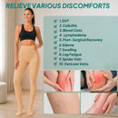 Compression Pantyhose for Women 20-30mmhg Closed Toe for Edema | Beige | 2X-Large — 5