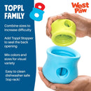 West Paw Zogoflex Toppl Interactive Treat Dispensing Puzzle Dog Toy for Mental Stimulation & Enrichment-Holds Kibble & Treats-Lickable, Freezable & Dishwasher Safe-Made in USA-Large-Granny Smith Green — 6