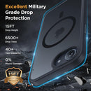 miracase for iPhone 16e case & iPhone 17e Case for MagSafe [with 2×9H+ Screen Protectors] TOP Military-Grade Protection Shockproof with Velvet Touch for iPhone 16e/17e Phone Case 6.1", Matte Black — 5
