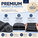 12 Pack Winter Beanie Hats for Men Women, Warm Cozy Knitted Cuffed Skull Cap, Wholesale - 12 Pack Black / Navy Blue / Gray — 2