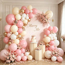 Zesliwy Pink White Sand Gold Balloons Arch Kit, Latex, Party Decorations | Pink White Gold — 4