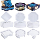 LET'S RESIN 18 Pcs Coaster Resin Molds Silicone, Coaster Molds — 1