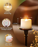 Homemory 24Pcs Flickering Flameless Candle Battery Operated, 200+Hours Fake Electric LED Tea Lights for Votive, Centerpiece Table Decorations, Wedding, Aniversary, Halloween, Christmas | Warm White Glow – White Body | Pack of 24 — 5