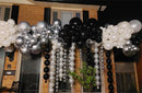 MEBAY Black Silver Balloons Garland Arch Kit, 146Pcs Latex Balloons Different Sizes 18 12 10 5 Inch for Party Decorations, Wedding Backdrop, Birthday, Graduation | 146-black-silver — 6
