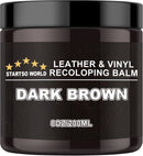STARTSO WORLD Leather Recoloring Balm, Dark Brown Leather Repair Kit for Furniture, Leather Dye, Leather Color Restorer for Couches — 1
