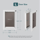 Baboni Dog Door for Door,3-Flap,Durable Plastic Frame,Large — 4