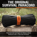 TITAN SurvivorCord 550 Paracord - 25ft, 100ft, 500ft & Color Options — 2