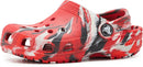Crocs Kids Classic Watercolor Marbled Clog – Flame/Multi — 1