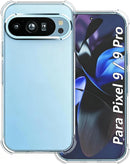 USTIYA Case for Google Pixel 9 / Pixel 9 Pro Clear TPU Four Corners Military-Grade Protection Cover Transparent Soft funda — 1