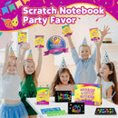 Party Favors for Kids 4-8-12: 10 Pack Scratch Rainbow Art Crafts Notebook — 3