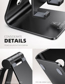 Lamicall Aluminum Cell Phone Stand, Adjustable Desk Phone Holder for iPhone photo 6