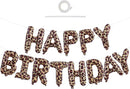 TONIFUL 16 Inch Leopard Print Happy Birthday Foil Balloon — 1