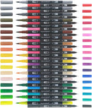 Markers for Adult Coloring Books No Bleeding_36 Brush Tip Markers | Multicolor — 8