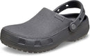 Crocs Unisex-Adult Classic Crafted Canvas & Suede Clogs | 10 Women/8 Men | Black Sand — 1