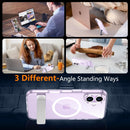 SPIDERCASE for iPhone 17 Case, Built-in Stand, Clear — 8
