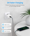 etguuds USB A to USB C Cable, 5-Pack (3/3/6/6/10 ft) Fast Charging Type C 3