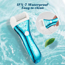 Electric Foot Callus Remover, Rechargeable Electronic Foot File Pedicure Kits, Electric Callus Remover for Feet, Foot Scrubber Dead Skin Remover, Professional Foot Care for Dead Skin Ideal Gift - Chromed Blue — 5