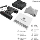 VULNESS Binoculars for Adults, Small Mini Travel Essentials, 8X21, Black — 5