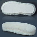 [2 Pair]Real Pure Sheepskin Luxury Insoles Sheepskin Lambswool Blended Shoe Insoles | Durable & Fluffy Perfect for Flat, Beige, [2-Pairs]US 8 — 7
