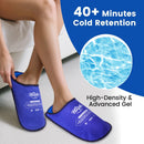 Hilph Foot Ice Pack Slippers, 1 Pair Ice Pack for Feet & Toes Pain Relief - Deep Blue — 4