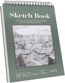 SuFly Sketch Book 9x12, 100-Sheet Drawing Paper Pad, 68lb/100gsm, Acid-Free | Sage Green | 9-x-12-inch: 1 Pack — 1