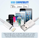 OCEEK iPhone Charger (3Pack 6FT) USB A to Lightning Cable MFi Certified 7