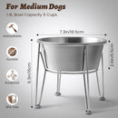 Elevated Dog Bowls for Medium&Small Dogs - Stainless Steel 48oz/6 Cups Raised…