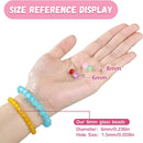 Funtopia 1368pcs 6mm Glass Beads for Bracelets Jewelry Making Supplies — 4