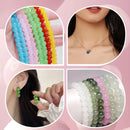 JULIMAIDONG 8mm 24Color Glass Beads for Bracelets Jewelry Making Kits — 4