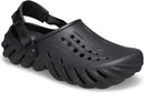 Crocs Unisex-Adult Echo Clog | 12 Women/10 Men | Black — 8