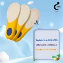 Kids Insoles 2 Pairs, 4D Shoe Inserts for Children Daily Athletic Sneakers - 2‑pack (1 Pair Blue, 1 Pair Green) — 4
