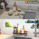 Consumest Sponge Holder for Kitchen Sink - Kitchen Sink Caddy Organizer with Removable Drip Tray for Countertop Dish… — 3