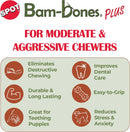 SPOT Bam-Bones Plus T Bone – Bamboo Fiber & Nylon Dog Chew Toy for Moderate to…