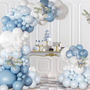 Dusty Blue Balloon Arch Kit Light Blue White Balloon Garland Kit — 2