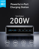 Anker Prime Charging Station, 200W 6-Port GaN Desktop Charger photo 2