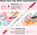 Ohuhu Adult Coloring Book Markers Paper-friendly Water-Based 120 Color-Pupe | 120 Colors — 4